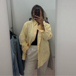 Yellow Ralph Lauren Button Up Shirt